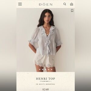 DÔEN Henri Top in Misty Morning